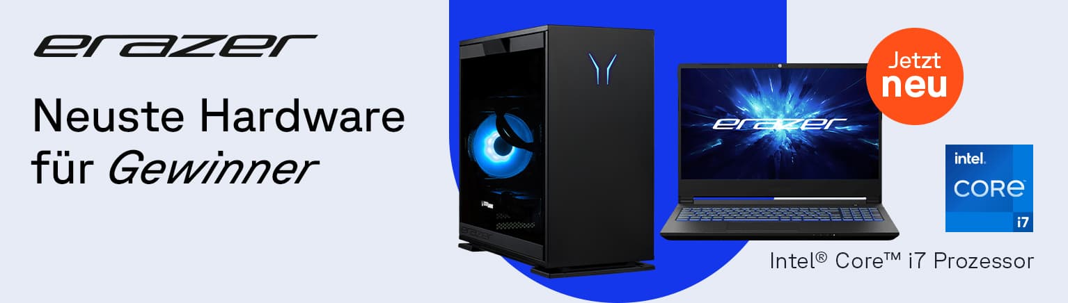Zu den Erazer Gaming-Notebooks & -PCs