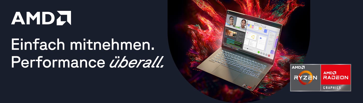Zu den Notebooks mit AMD Ryzen™ Mobil-Prozessoren