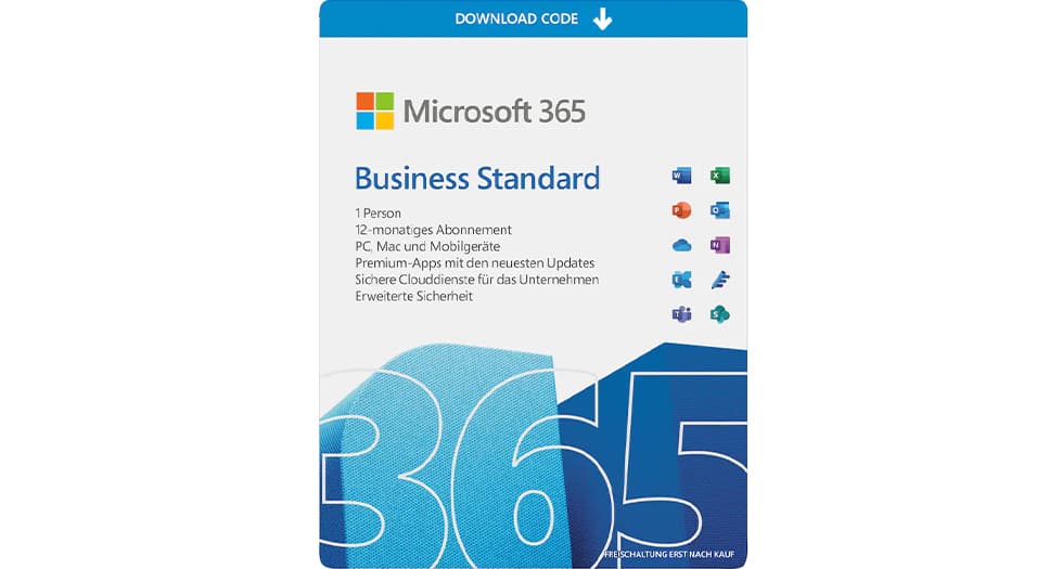 Zur Microsoft 365 Business Standard-Lizenz zum Download
