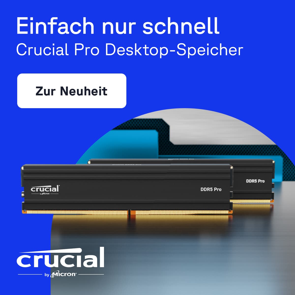 Zum Arbeitsspeicher von Crucial