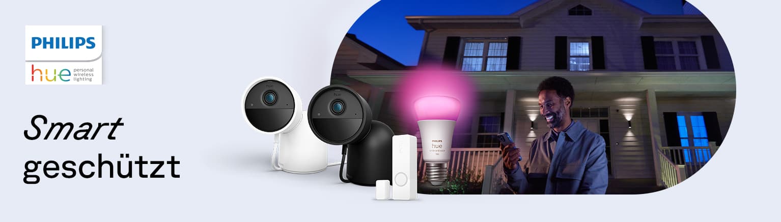 Sicher dein Zuhause mit Produkten von Philips Hue