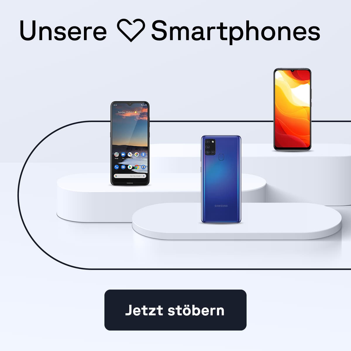 Zu den aktuell beliebtesten Smartphones bei Cyberport