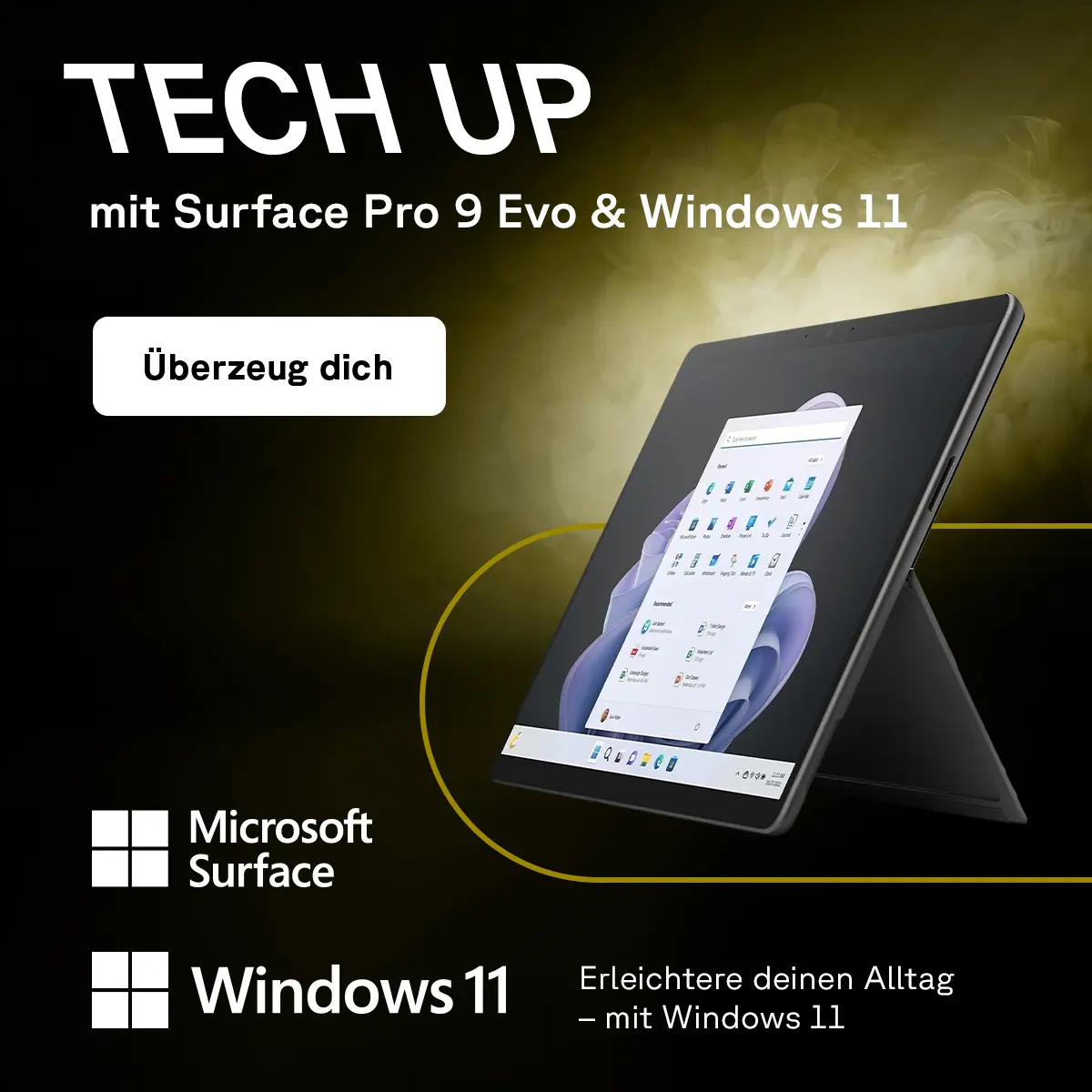 Zu dem Surface Pro 9 Laptop bei Cyberport