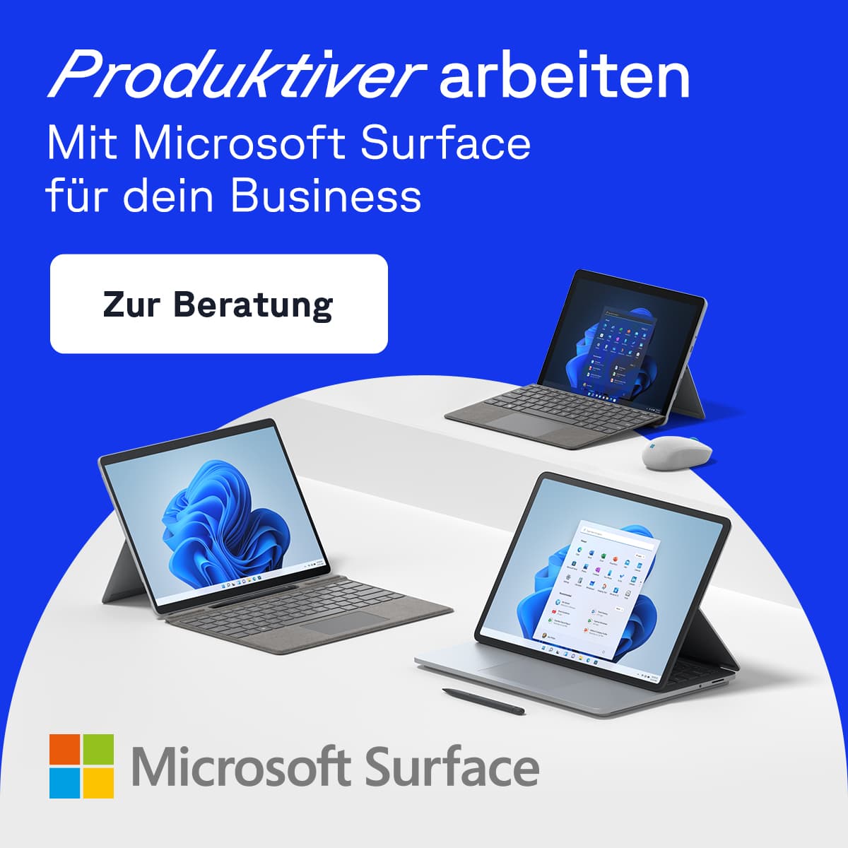 Zu den Microsoft Surface Devices für Unternehmen