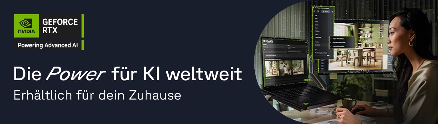 Zu GeForce RTX Grafikkarten mit KI-Power