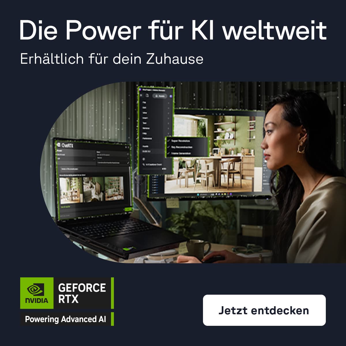 Zu den NVIDIA GeForce RTX-Grafikkarten für KI-PCs