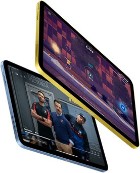 Demonstration von Apple TV+ und dem SharePlay Gaming-Erlebnis auf dem iPad