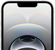 iPhone 16e, All‑Screen Design, Dynamic Island oben in der Mitte, dünner schwarzer Displayrand